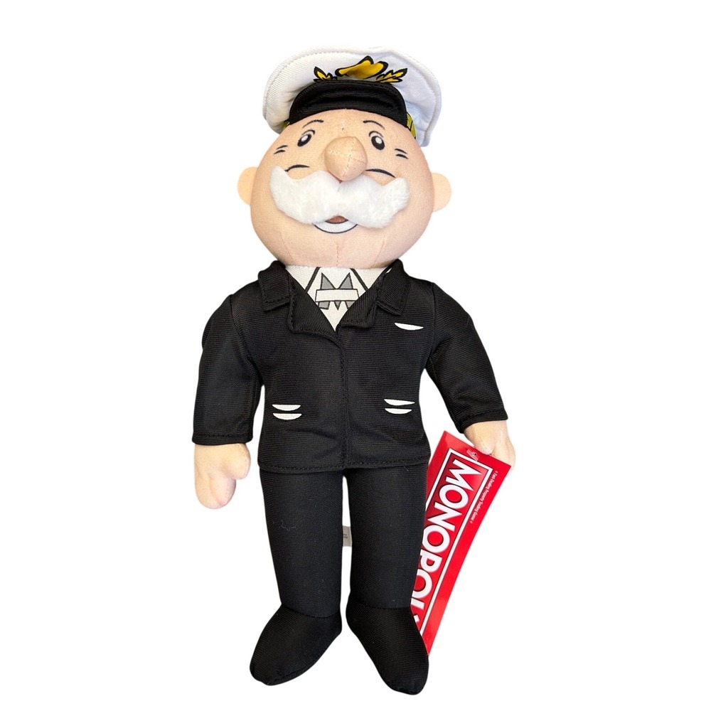 Monopoly Mr Monopoly Captain‎ Plush Doll Hasbro Toy Factory 2022 Collectible New